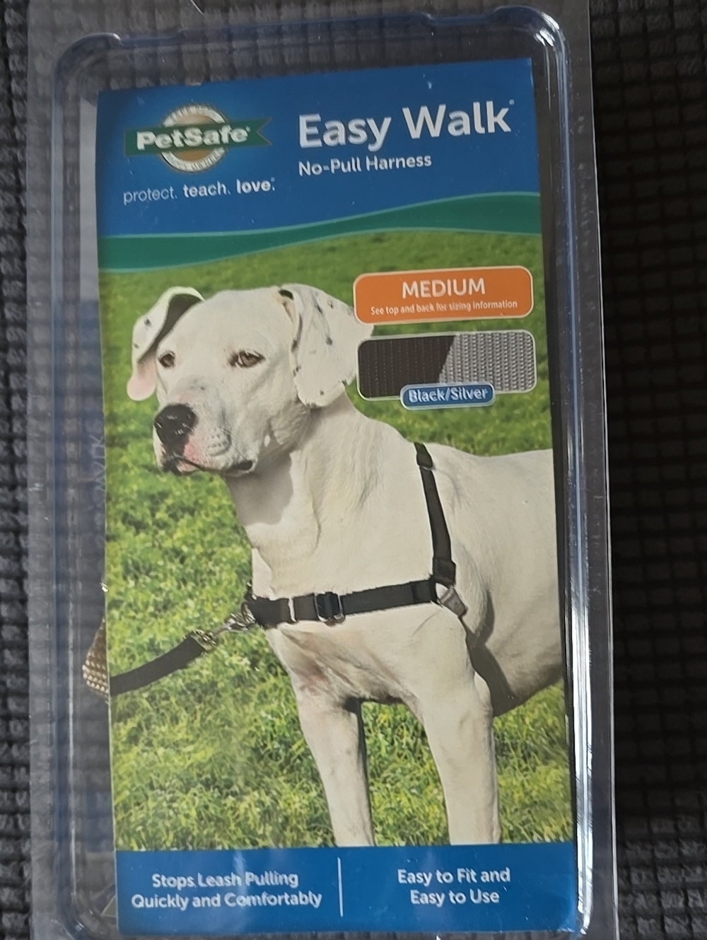 PetSafe Easy Walk No-Pull Harness - Black/Silver